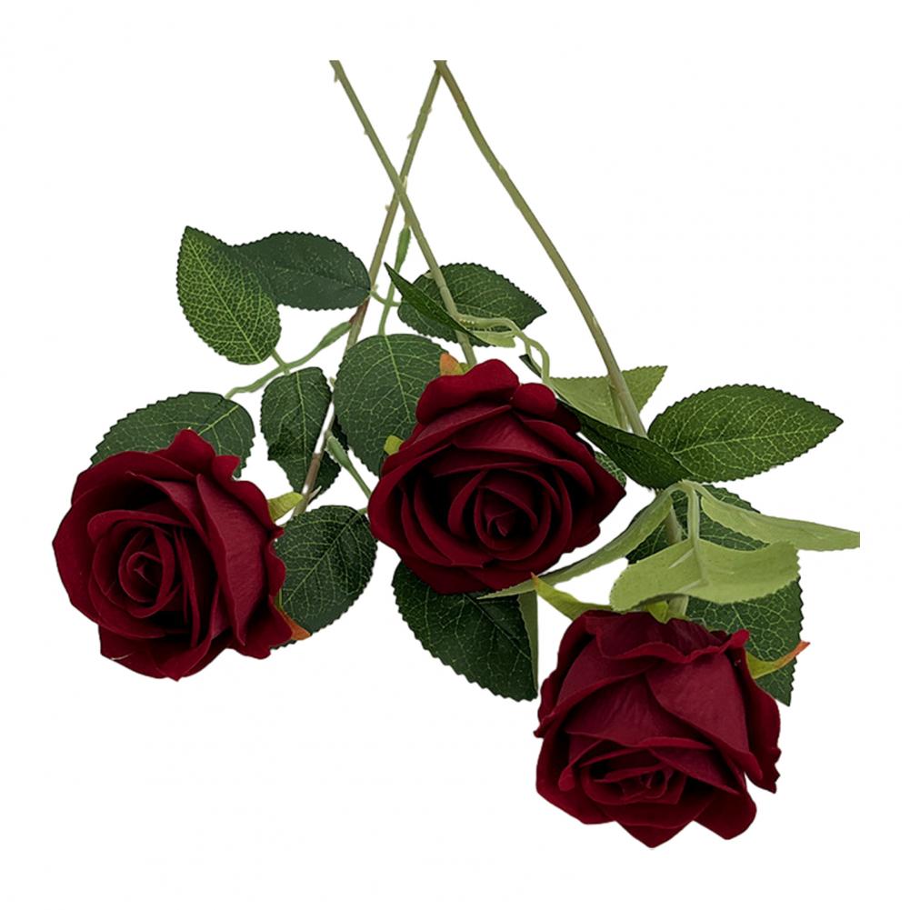 5pcs Simulated Rose Bouquet Artificial Flower Arrangement Vibrant Simulated Flower Bouquets No Withering Long-lasting Decor for Home