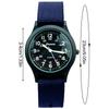 Orologio da polso in tela luminescente al buio per uomo, donna, unisex, stile vintage, accessori moda casual