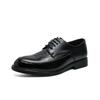 Autumn and Winter Fashion Trend Wear Pointed Business Shoes British Style Low-top Lace-up Men's Casual Leather Shoes