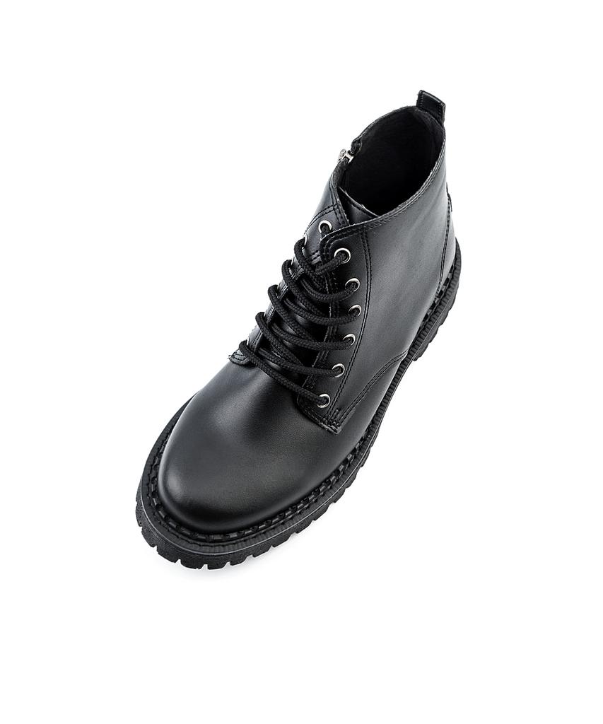 Bsqt By Classy F08 Oslo 6-Dziurkowe Derby Walker Vintage Czarne