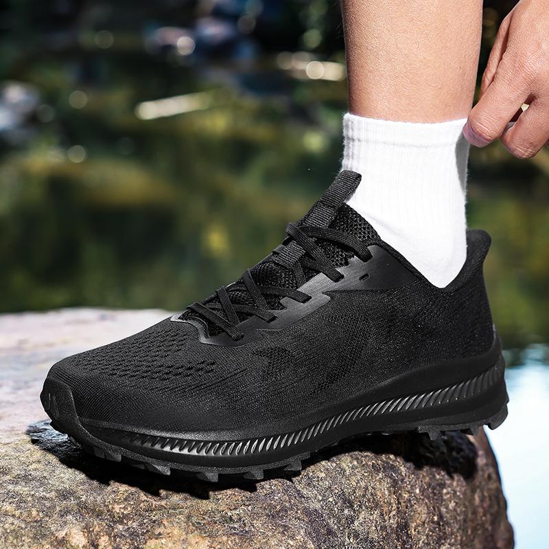 TUINANLE Men's Casual Wide-Toe Sneakers, Large-Size Breathable Walking Shoes, Non-Slip Outdoor Sneakers, Sizes 39–48