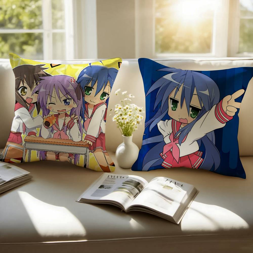 Lucky Star Pillow Case Anti-dustmite Pillowcase Invisible zipper silky short plush Sofa cushion cover