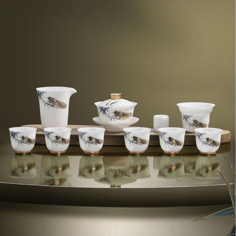 

Chaxun High-End Jade Porcelain Gongfu Tea Set
