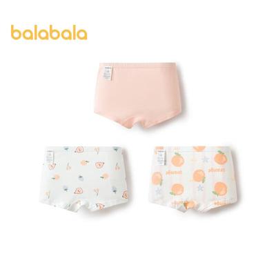 Balabala Girls' Cotton Boxer Briefs 3-Pack