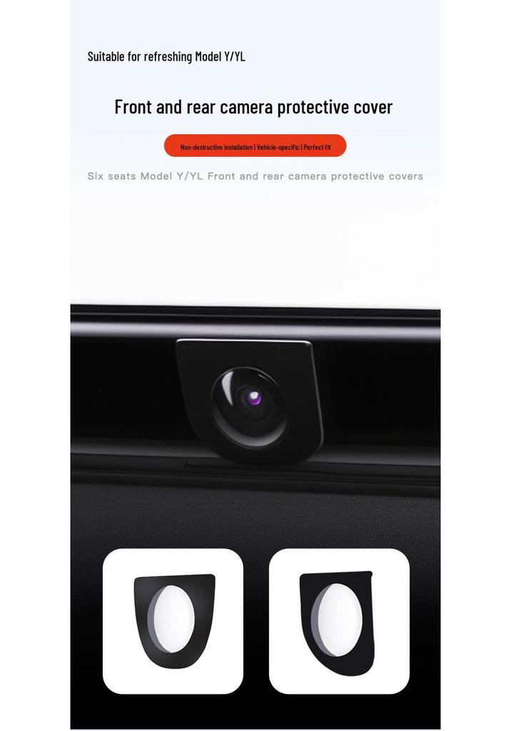 Tesla Front Camera Lens Protective Case: Enhances Clarity and Modified for Refreshed Models