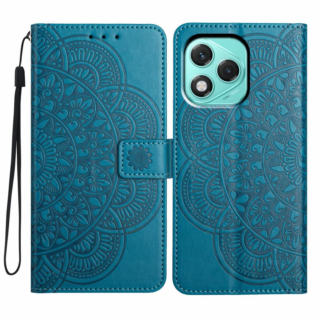For Honor 400 Lite 5G Leather Case with Card Slots Mandala Pattern Phone Cover Stand