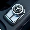 FCM5   Aluminum 29mm Car Multimedia Knob Badge Stickers for Mercedes Benz W124 W140 W163 W202 W203 W204 W205 CLA CLK CLS GLA GLC