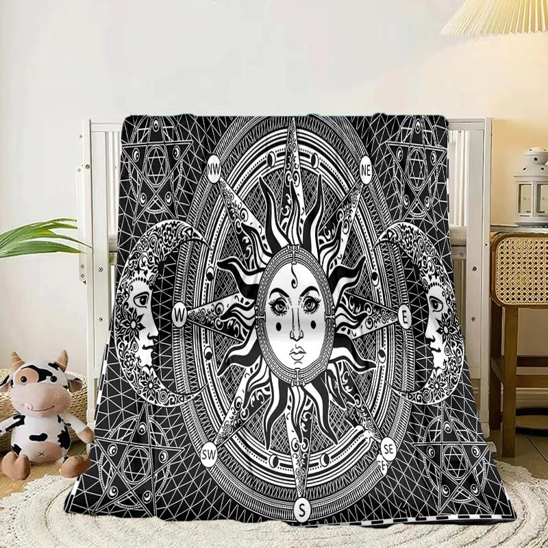Astrological Symbols Mandala Blanket Flannel Blanket Throw Blanket Sofa Cover Blanket Soft Premium Blanket Picnic Blanket Tv Blanket Gifts