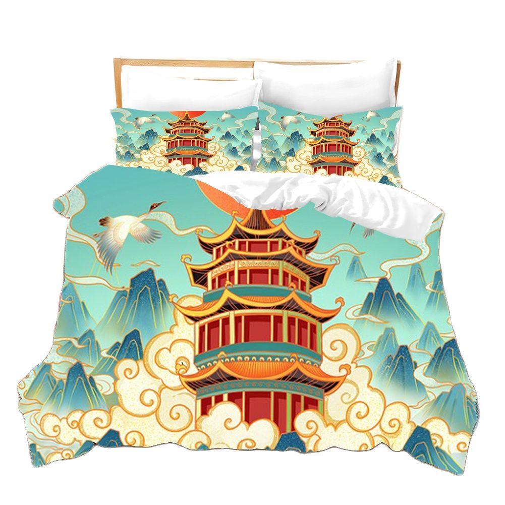 Comforter 3D Printing Chinese Style Bedding Set Cartoon Customization.Cartoon.Cool.Ineffable.Ins.