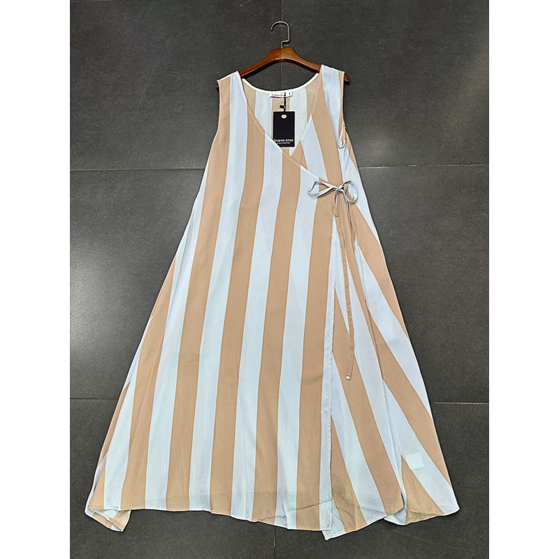 Yanzi Foreign Trade Cotton and Linen Series V-neck Solid A Word Swing Lazy Sleeveless Vest Blouse Skirt Sleeveless Skirt