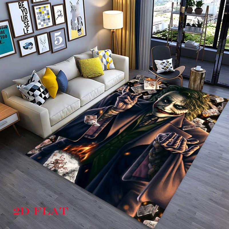 Joker Movie Poster Print Carpet Suitable For All Seasons Floor Mats Room Office Chair Cushion Art