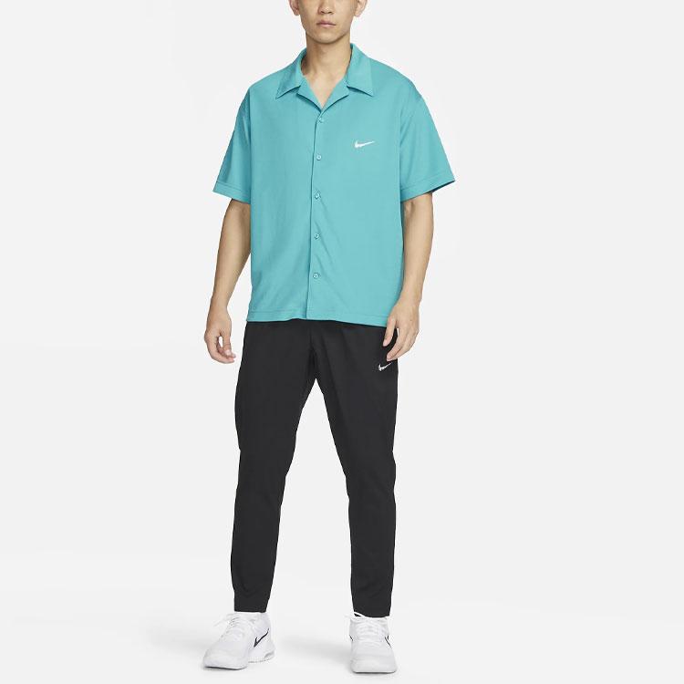 New Nike Dri Fit Shirts Men's Cyan FB6985-367