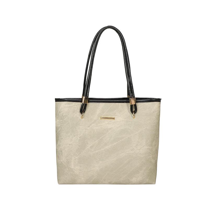 Luxury Spring/Summer 2026 Women's Fashionable Large Capacity Tote Bag - Versatile Single Shoulder Commuting Bag