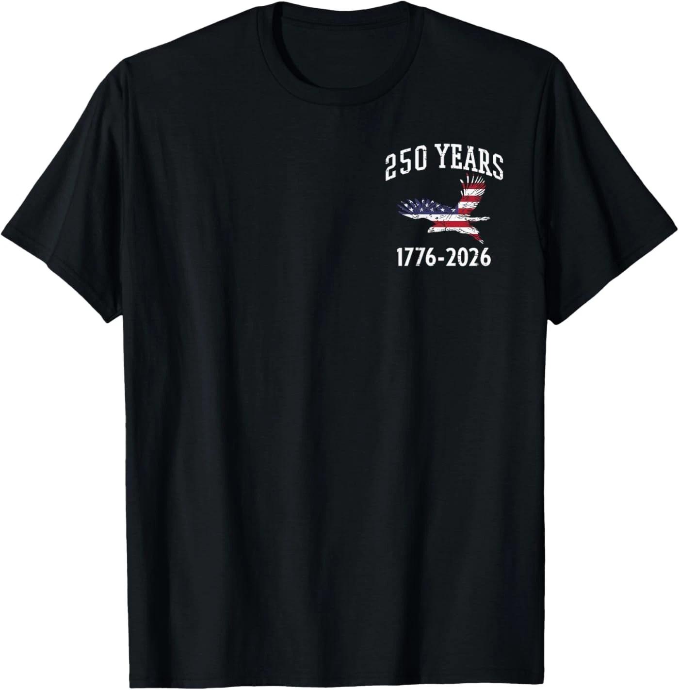 250 Years US Flag American 250th Anniversary  Wo T-Shirt 100