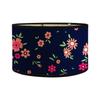 Bohemian Natural Bamboo Floral Printed Handmade Lampshade - Detachable Woven Table Lamp