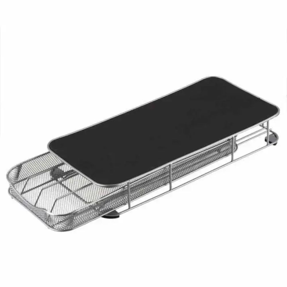 Metal Coffee Capsule Display Rack Large Capacity Anti-Slip Coffee Pod Holder Black Drawers Coffee Capsule Holder for Home