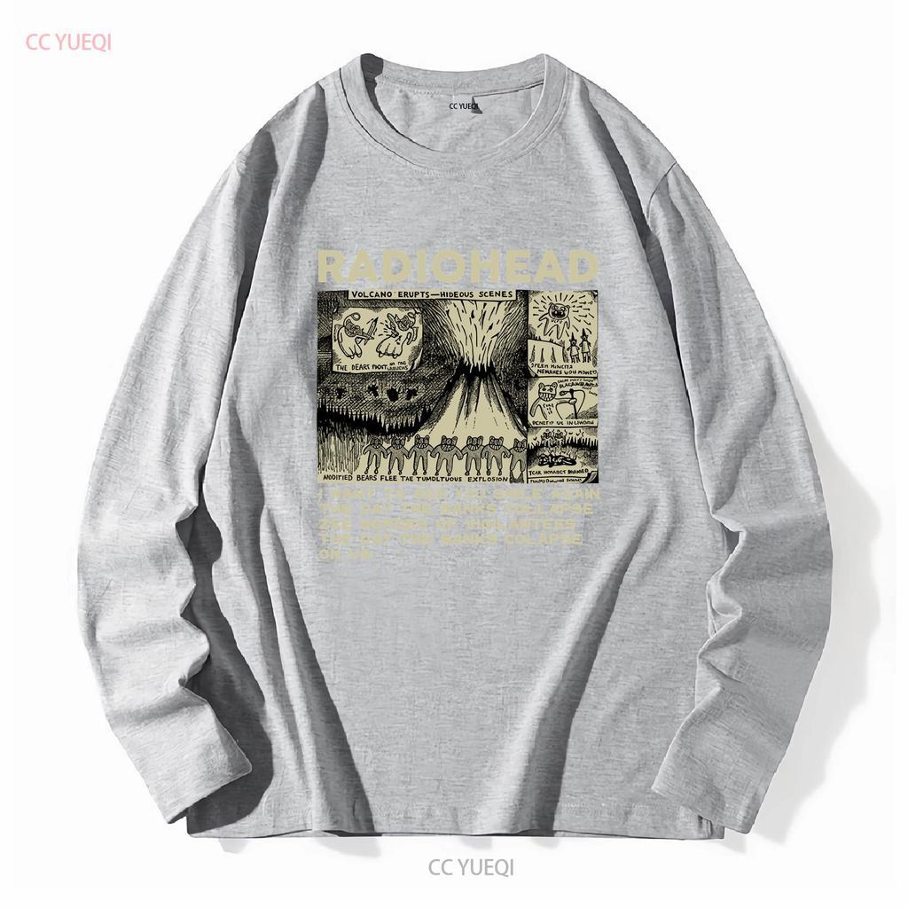 Radiohead We Escape Cotton 100 Forest Green T shirt NH14426 vintage Washed Casual Breathable Top For Everyday Wear Stretched
