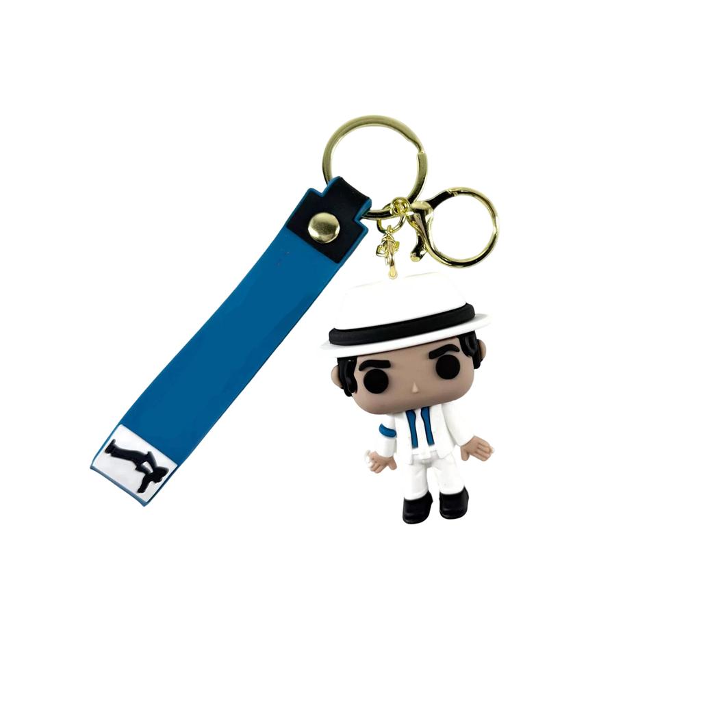 Music Keychain Figurine Doll Decorative Pendant for Purse Backpack