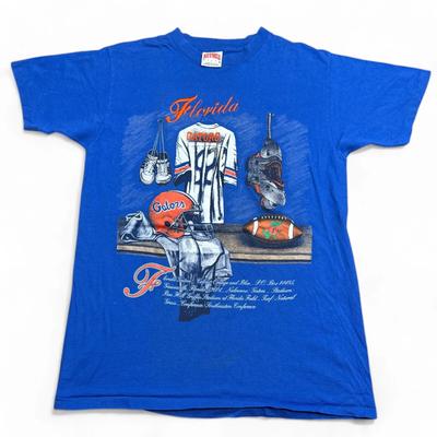 Vintage 90s Florida Gators UF Tee Shirt Adult Size Large Embroidered Logo NCAA