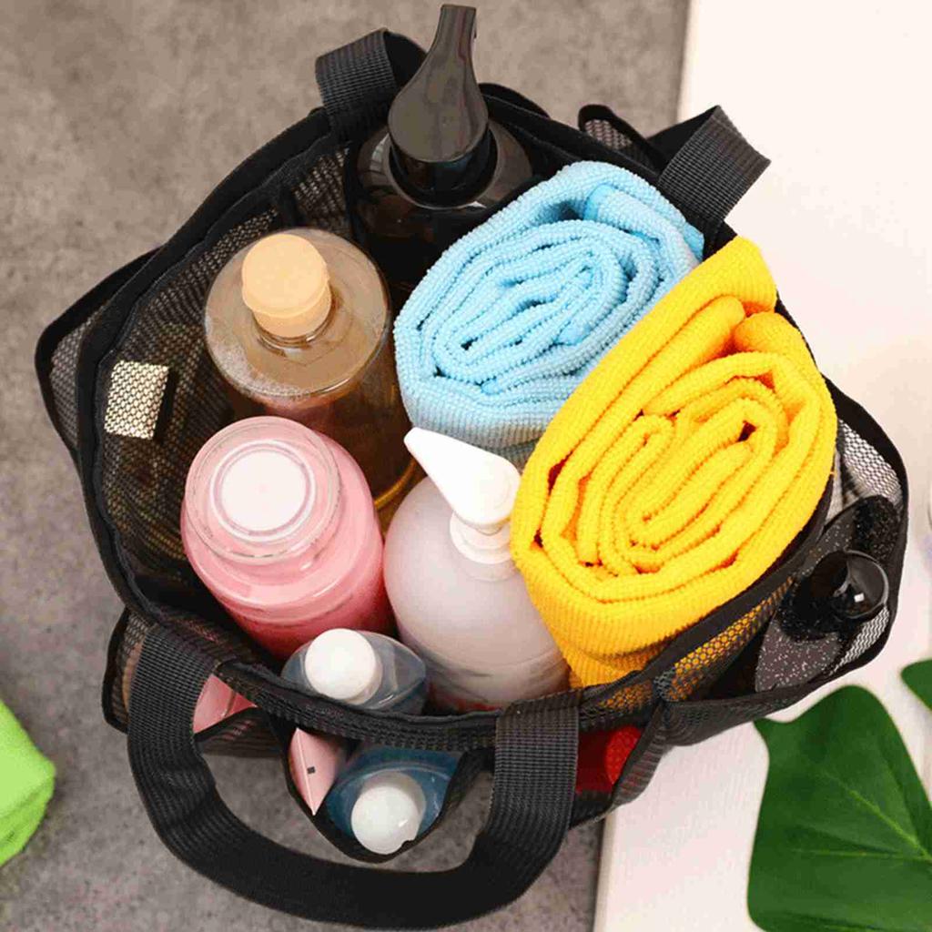Netz Duschbeutel Hängender Kulturbeutel College Wohnheim Essentials Tasche Tragbare Waschtasche Schnelltrocknend Kosmetiktasche Dusche