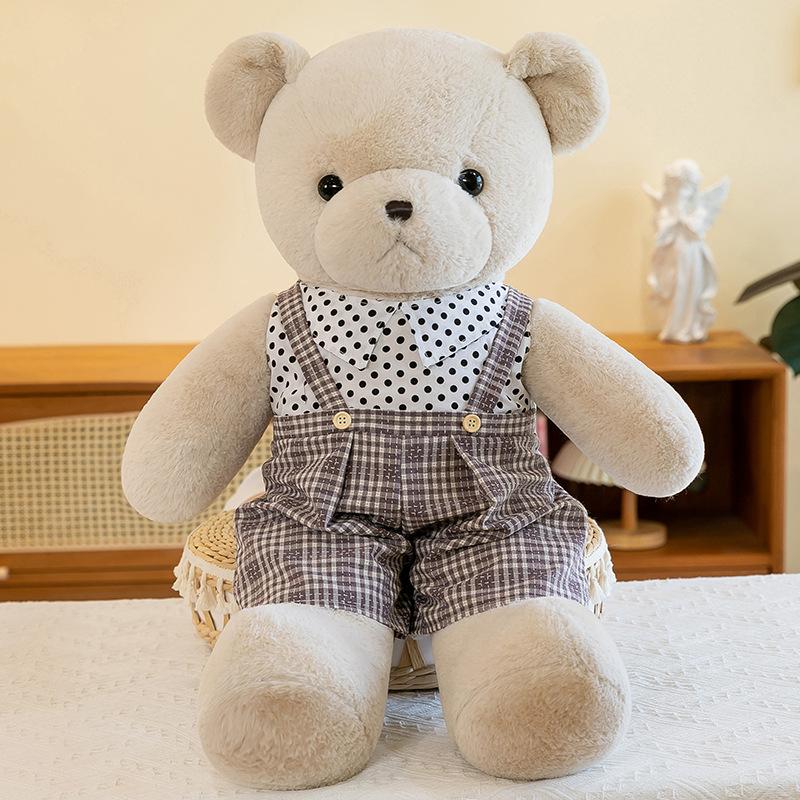 

Cute Retro Couple Bear Doll Creative Plush Toy Teddy Bear Doll Rag Doll Birthday Gift 40cm