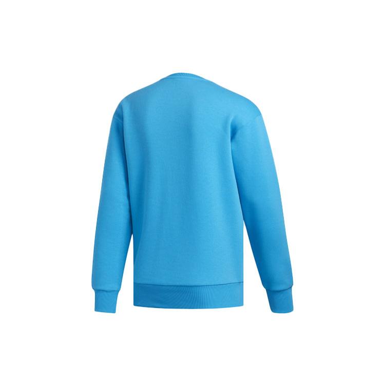 Adidas STAR WARS Sweatshirts Men's Blue Crew Neck Moderate Regular FN3237