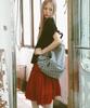 Cookies Katie Frill Midi Skirt (Red)