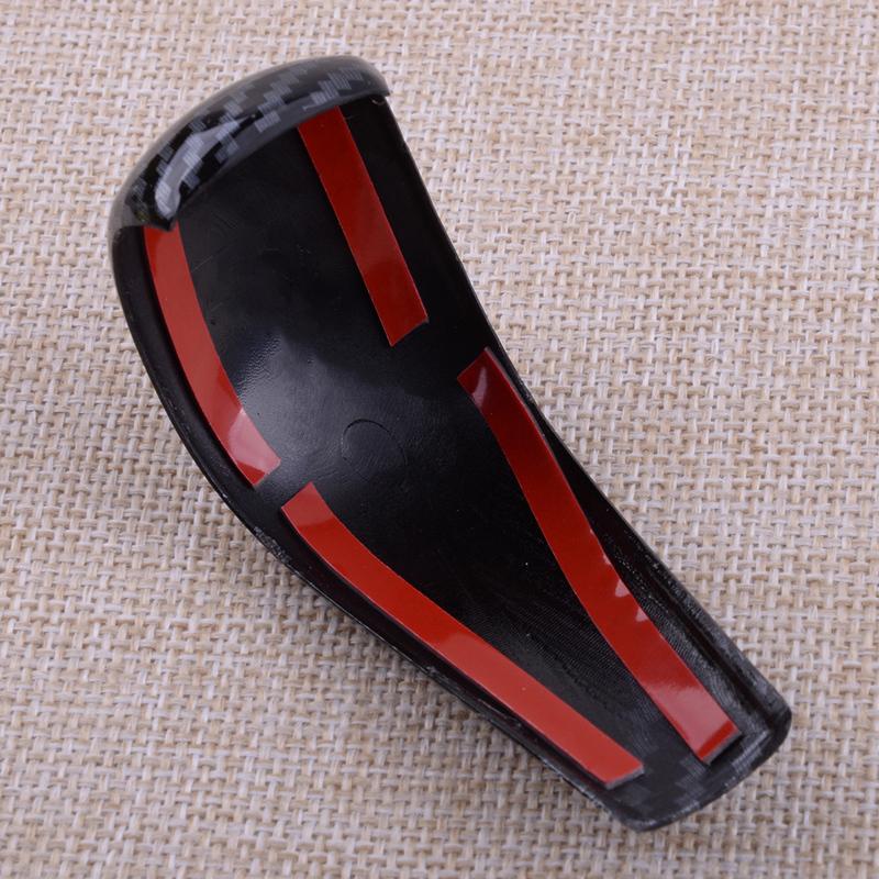 Carbon Fiber Style Gear Shift Lever Knob Cap Cover Trim Fit For Mazda 3 BP CX-30 DM