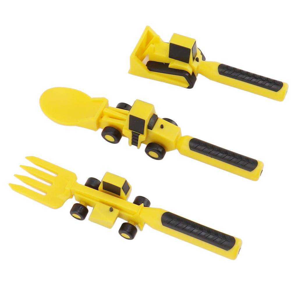 Utensili da costruzione per bambini Set da tavola per bambini a tema edile con forchetta da escavatore