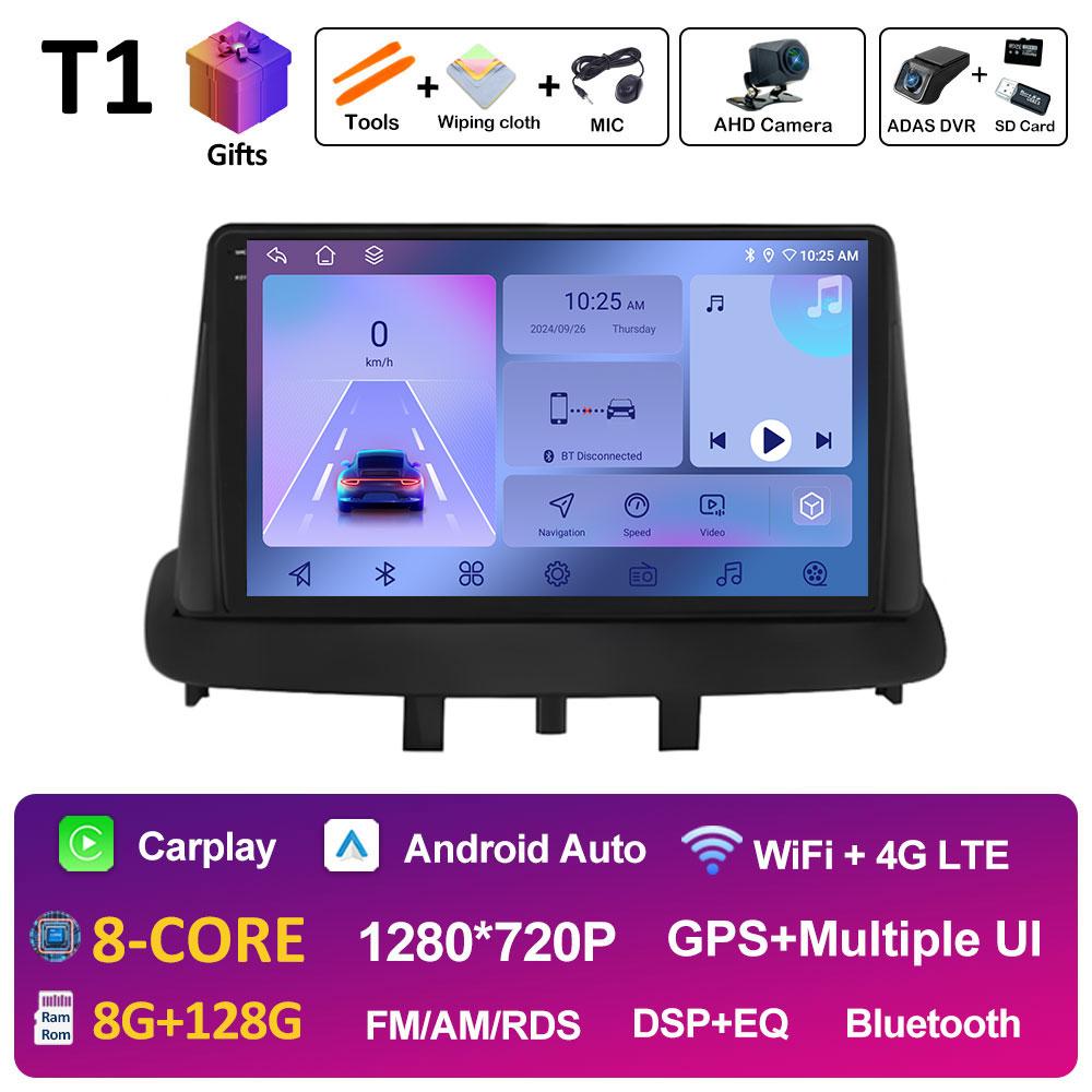 For Renault Megane 3 Fluence Samsung SM3 2008 2009 2010 - 2014 Androdi Auto Car Multimedia Video Radio Player Bluetooth WIFI 4G