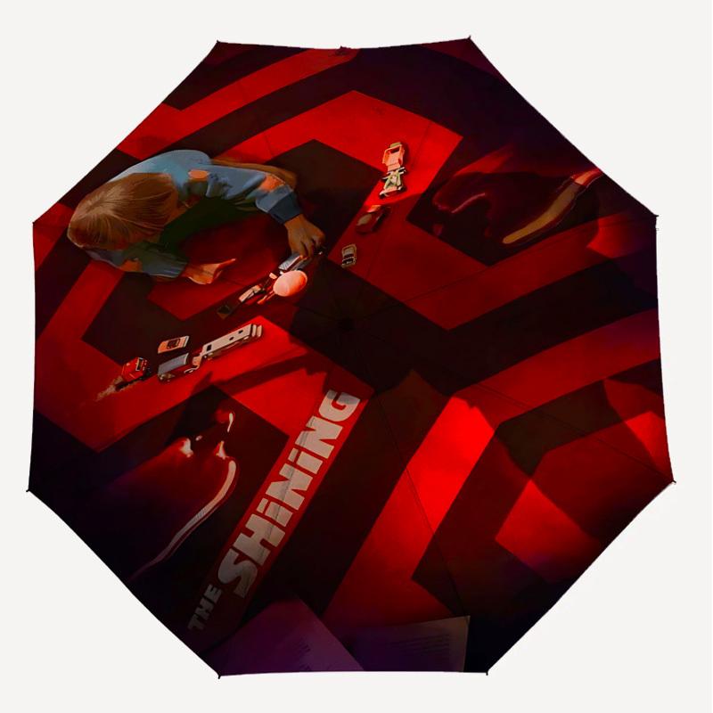1pc The Shining Automatic Open/Close Umbrella Compact Folding Umbrella with 8-Rib Shaft lightweight esign, for Women/Men1135A
