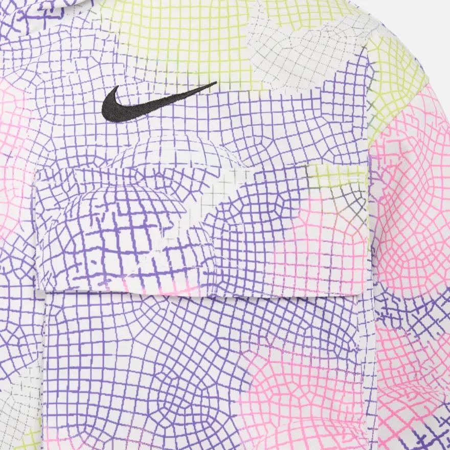 Nike X Serena Williams Logo Print Color Block Hooded Jacket Women Jackets Fluorescent-Yellow DV8073-702