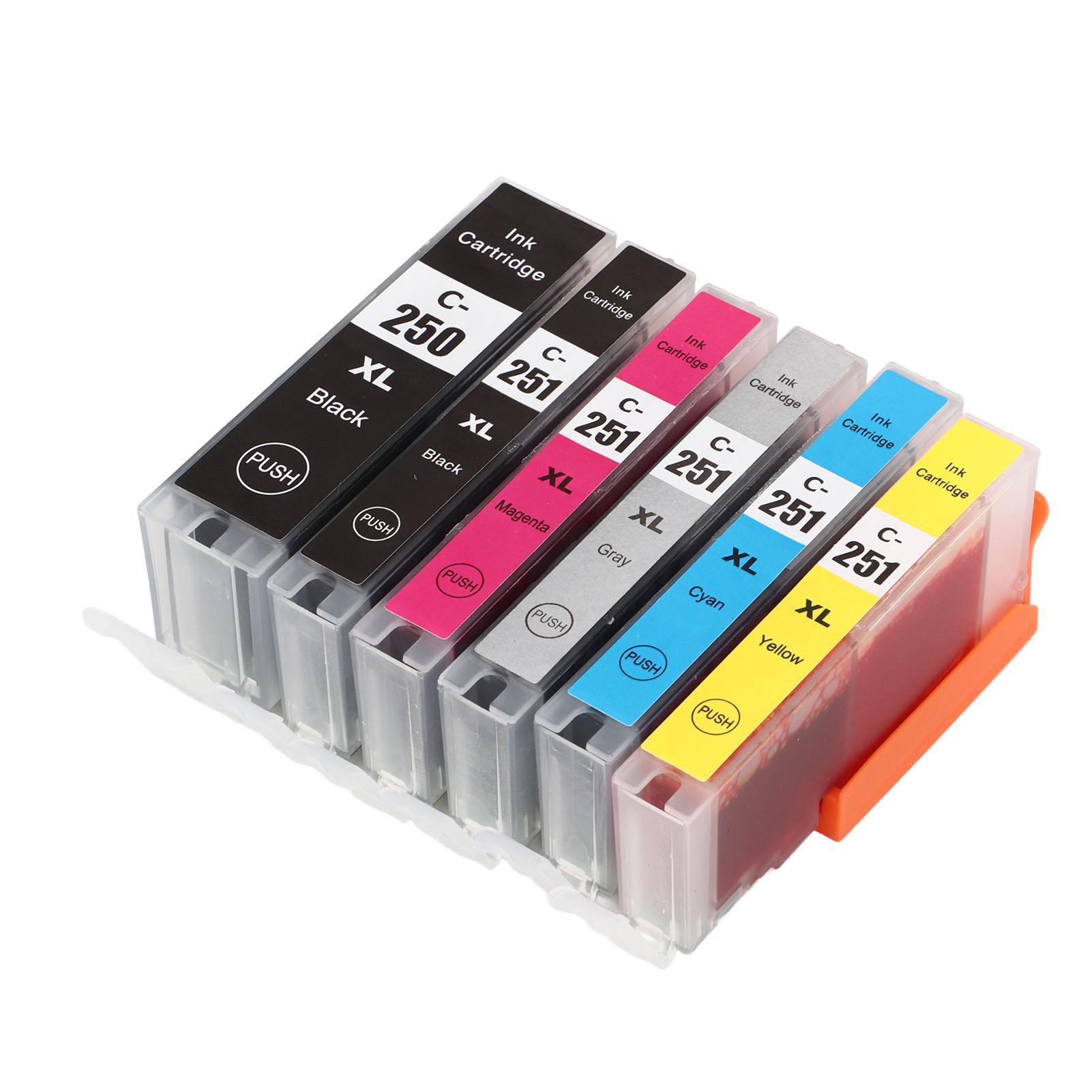 

250251 Багатоколірний Картридж Замінний Струменеві Картриджі Аксесуари для Принтера для PIXMA 5