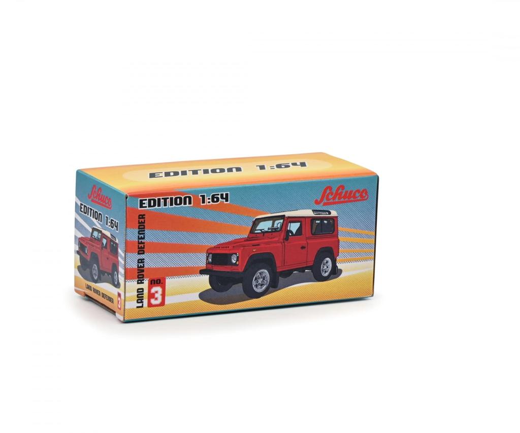Schuco 1/64 Paper Box Edition Land Rover Defender Diecast Car