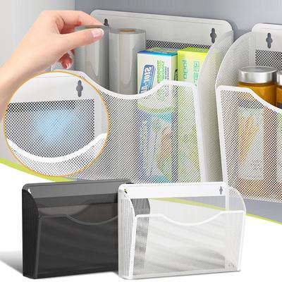 Kuchynský stojan na chladničku Bez vŕtania Bočný úložný priestor Bočná magnetická prísavka Magnetický sáčok na potravinovú fóliu Krabička na korenie Rôzne artefakty