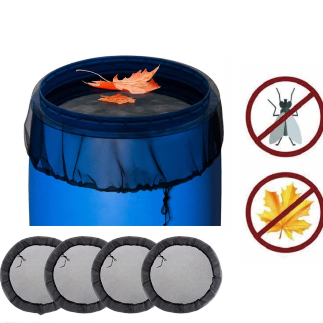 

Outdoor Bucket Protective Cover Water Tank Deciduous Screen Insect Proof Black Filter