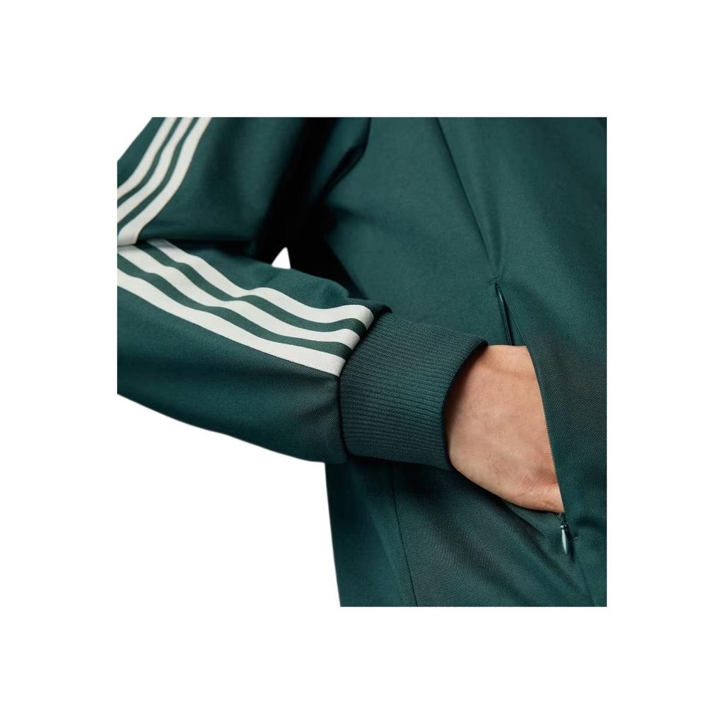 adidas Μπάγερν Μονάχου Πλαϊνή Ρίγα Vintage Όρθιος Γιακάς Αθλητικό Καθημερινό Μακρυμάνικο Μπουφάν Ανδρικό Μπουφάν Σκιεροπράσινο IT4130