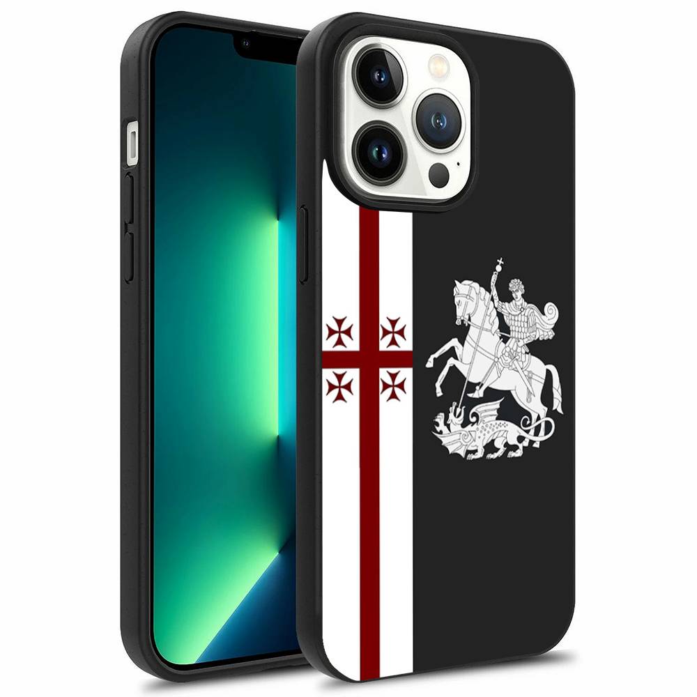 

Georgia Flag Phone Case For iPhone 16,15,14,13,12,11,Pro,Max,Plus,Mini,Magsafe,Magnetic Wireless Charging Case iPhone15