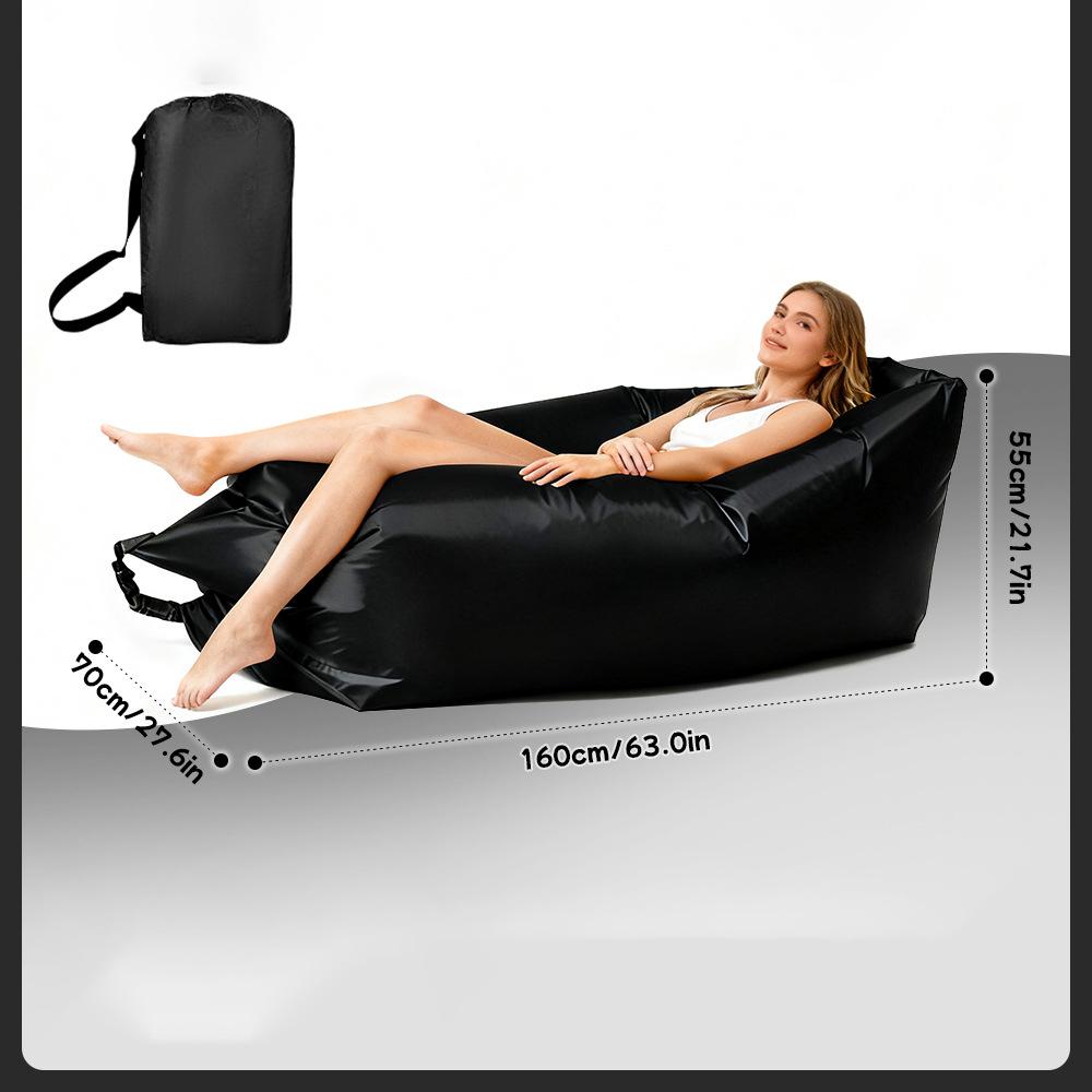 Multi Colored Single Lazy Inflatable Sofa Portable Outdoor Beach Air Sofa Bed Folding Camping Sleeping Bag for Comfortable Rest