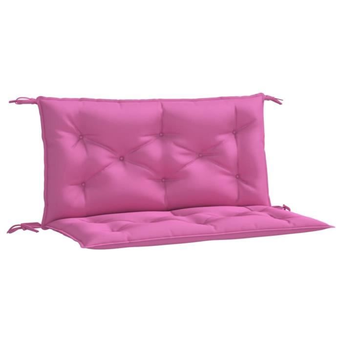 VidaXL Garden Bench Cushions Set of 2 Pink 100x50x7 Cm Fabric 361676