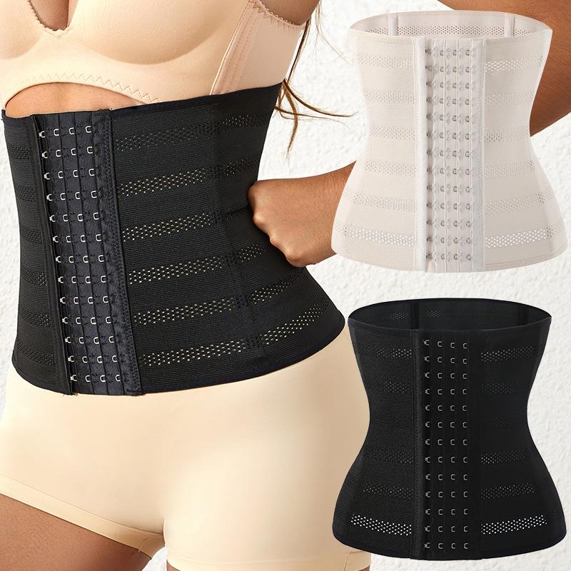 Breathable Mesh Hook And Eye Waist Trainer Corset
