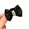 Black Bows Hair Clip For Women Stylish Design Comfortable Lightweight Anti Slip Hair Clip for Daily Party Wear
