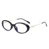 Modische ovale Lesebrille für Damen, ultraleicht, Persönlichkeit, Blaulichtfilter, Altersweitsichtbrille, Dioptrien bis +4,0