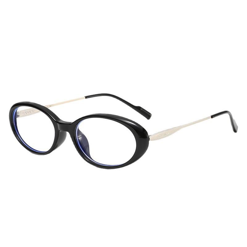 Modische ovale Lesebrille für Damen, ultraleicht, Persönlichkeit, Blaulichtfilter, Altersweitsichtbrille, Dioptrien bis +4,0