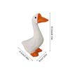 White Duck Model Handmade Wood Sculpture Art Ornament Lovely for Distinctive Home and Office Display 2PCS