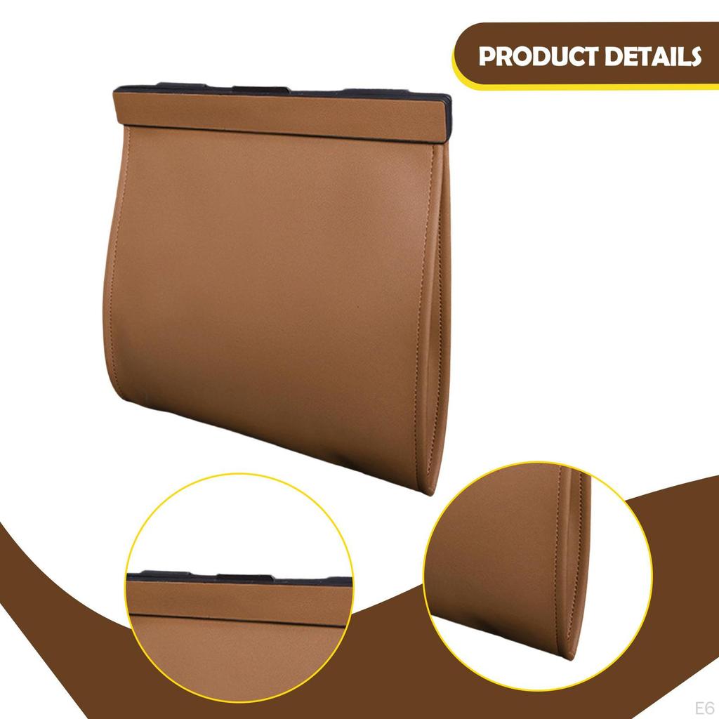 Car Garbage Bags And Waste Bins, Waterproof PU, Organizer with Lid, Versatile for Keeping Clean,