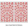 Xiaomi Red Heart Nail Sticker Decals Little Love Heart Valentine 3D Self-adhesive Sliders for Manicure Foil Tattoo Nail Art Decorations