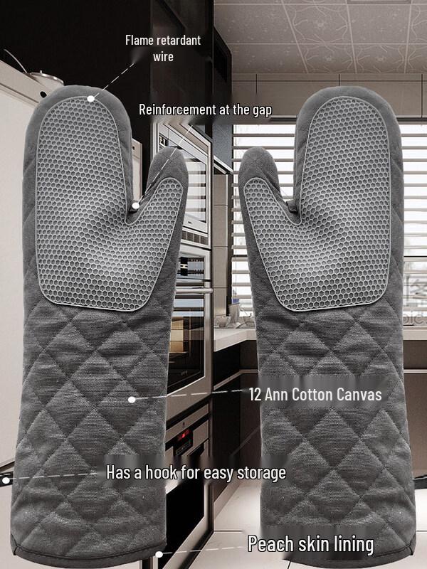 ZISIZ Thickened Lengthened Oven Mitt