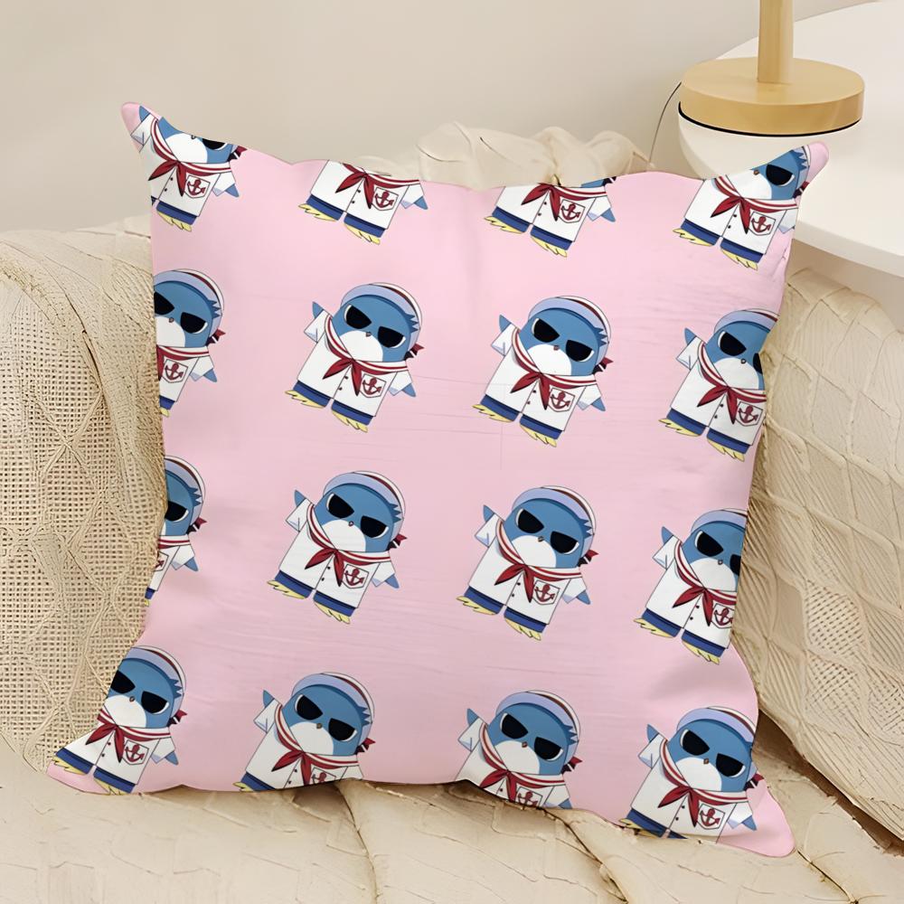 Comic Anime M-Mermaid Melody Pichi Pichi Pitch Pillow Case Natural Linen Double-Sided Printing Sofa Home Decor Cushion Cover