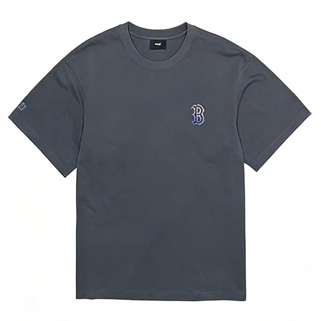 MLB T Shirts Unisex Boston Red Sox/Dark Gray Crew Neck Moderate 3ATSB0663-43GRD XXL